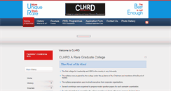 Desktop Screenshot of clhrd.ac.in