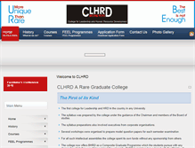 Tablet Screenshot of clhrd.ac.in